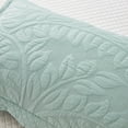 thumbnail image 4 of MarCielo  2-Piece 100% Cotton Embroidered Quilted Pillow Shams Aruba Blue - Standard, 4 of 5