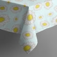thumbnail image 5 of Light Blue Daisy Flower Pattern Square Tablecloth,Waterproof Square Table Cover,Wipeable Spillproof Washable Table Cover for Home Kitchen Party Decor 42"X42"(107x107cm), 5 of 6