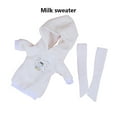 thumbnail image 2 of Bewildely 1 Juego de vestido de muñeca para niñas, portátil, desmontable, reutilizable, lavable, decorativo, lindo reemplazo, muñecas, Muñecas y casas de muñecas color de la leche, 2 of 6