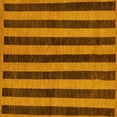 thumbnail image 1 of Ahgly Company Indoor Square Abstract Yellow Modern Area Rugs, 3' Square, 1 of 4