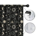 thumbnail image 4 of Blackout Kids Curtains,Black Gold Sun Moon Eye Triangle Pattern Childrens Insulated Curtains Set Of 2,Bedroom Essentials,Toddler Room Decor 52x63in(132x160cm), 4 of 5