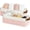 Pink and White, variant on Narrow storage boxes, small baskets for closets and shelves, fabric organizers with handles