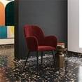 thumbnail image 2 of Pemberly Row Modern Living Room Accent Chair in Burgundy Velvet, 2 of 7
