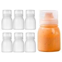6 pcs Condiment Porous Squeeze Bottles, Small Salad Dressing Container, Squeeze Bottles for Sauces, Salad Squeeze bottle, BBQ Sauce