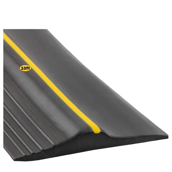 Garage Door Bottom Seal Strip Weatherproof EPDM Rubber Threshold 10FT Black