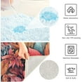 thumbnail image 5 of Bathroom Rug Toiletry Mat Set Flowery Owl Print, Soft Absorbent Bath Rug and U-Shaped Toilet Rug, Non-Slip Bath Carpet, Machine Wash Dry, Bath Mats for Bathroom 17.3"x13.4"+23.6"x15.7", 5 of 5