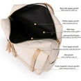 thumbnail image 2 of Mini Backpack Purses for Women Small Travel Backpack for Womens Cute Nylon Waterproof Backpack Purse Fashion Lightweight Purse Black Personal Item Travel Bag, 2 of 7