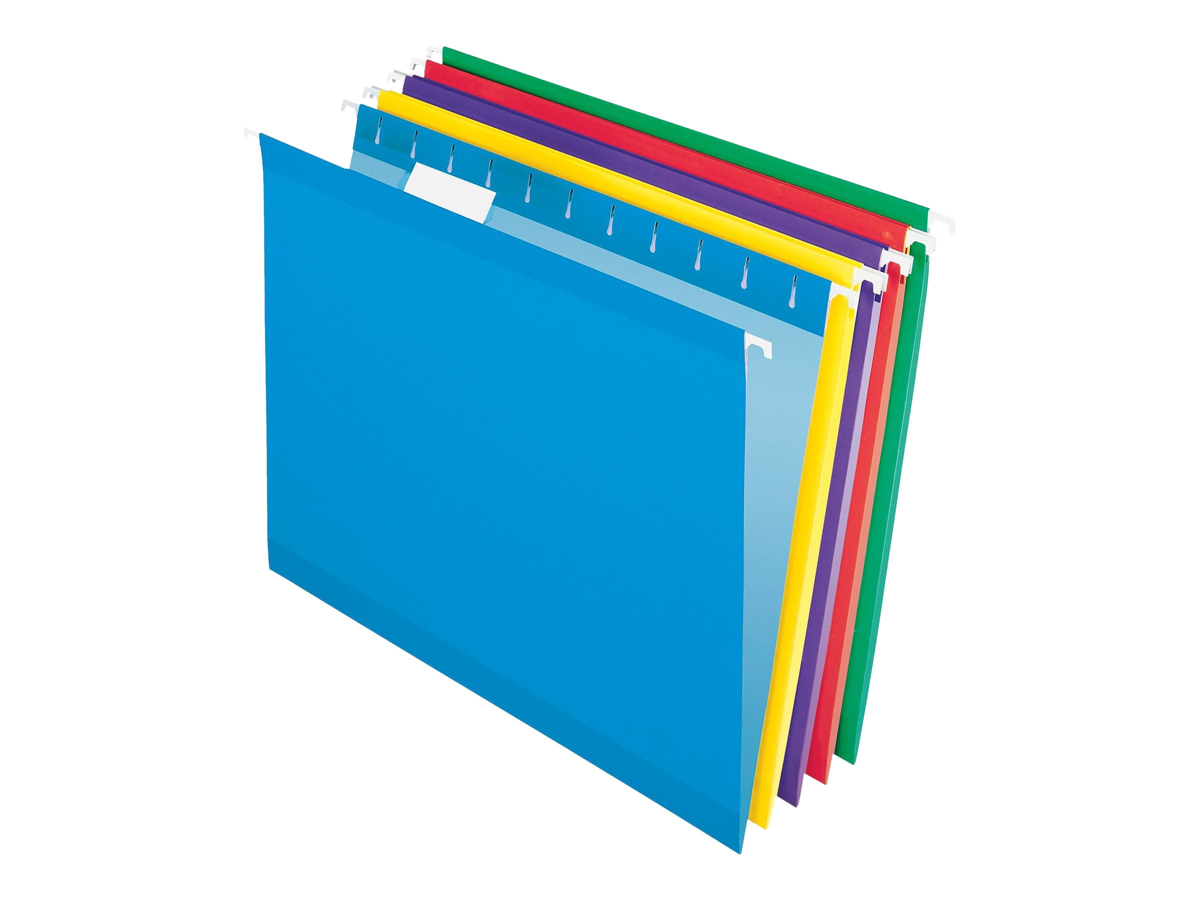 1/5 Cut Tab Assorted Primary Colors Letter 25 Per Box Smead Hanging File Folders 64059