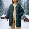 thumbnail image 6 of Roncen Puffer Jacket Women Oversized Lightweight Warm Jacket Button Down Fall Winter Coat with Pockets, 6 of 6