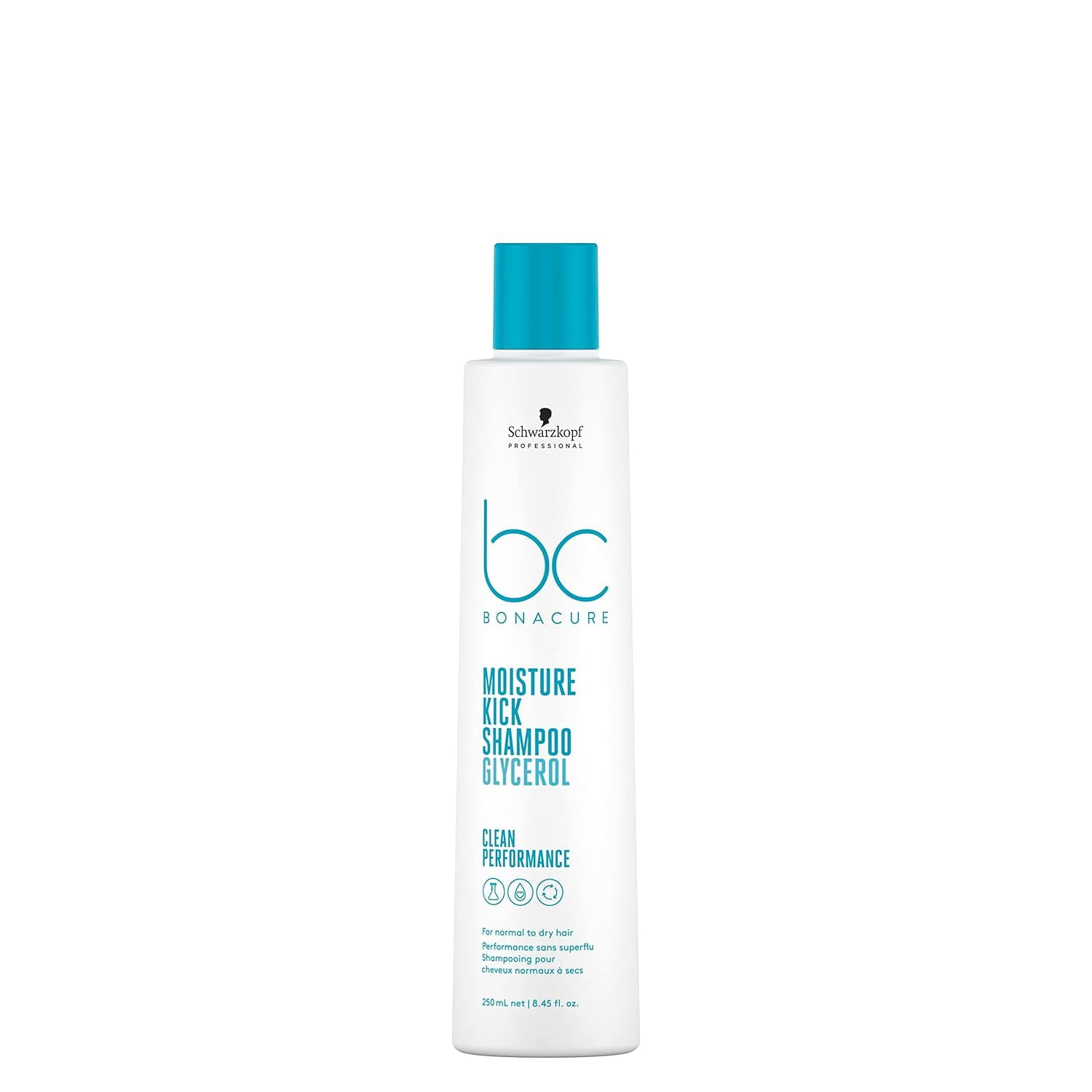 Bonacure Moisture Kick Combo - Shampoo 250ml, Conditioner 200ml, Treatment 200ml, Free Otto ProComb.