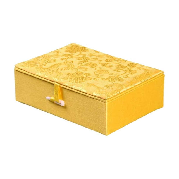 Caja de joyería de satén, collar de brazalete Rectangular elegante portátil, coleccionables, caja de almacenamiento de regalo, accesorios de Ropa, zapatos y accesorios Miscelánea Tipo 2 Guardurnaity AP017909-02