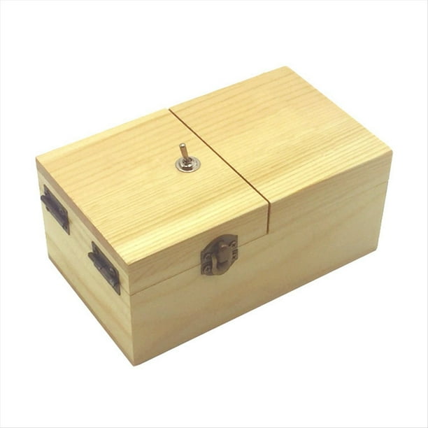 B Caja InúTil con Sorpresas Caja InúTil de Madera Juguete Completamente Montado para Adultos y NiñOs Color Madera Clara