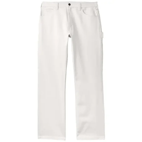 30W X 34L Dickies A861G0WH3034 White Painter's Pants Men's Relaxed Fit, Cotton