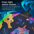 thumbnail image 2 of Large RGB Gaming Mouse Pad Led Glowing Mousepad Non-Slip Rubber Base 13 Light Modes 31.5x11.8 Colorful Seahorse and Leaf, 2 of 6