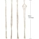 thumbnail image 2 of Juego de 4 cestas colgantes de macramé, cesta colgante de cuerda de algodón, colgador para macetas y plantas, 41 pulgadas, 4 patas, 2 of 6