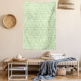 thumbnail image 2 of Green and White Tapestry, Watercolor Style Leaves Plants Ecology Environment Theme, Wall Hanging for Bedroom Living Room Dorm Decor, 40W X 60L Inches, Lime Green and Yellow Green, by Ambesonne, 2 of 5