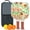 Brick-red-4, variant on Pickleball Paddles Set Of 2, Fiberglass Surface, Spring Flowers Floral Print, 4 Balls & Bag