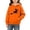 Orange, variant on BaoFuBaoMei Hoodie for Boys Girls Pullover Halloween Ghost Long Cuffed Sleeve Sweatshirt Tops with Pockets Fleece Lined Loose Hooded Fall Clothing for Daily Wear School Party Classroom Celebration