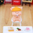 thumbnail image 1 of Mini cerdo resina cerdo estatua Feng Shui estatua miniatura pastel Top Hat Animal escultura modelo Banban, 1 of 2
