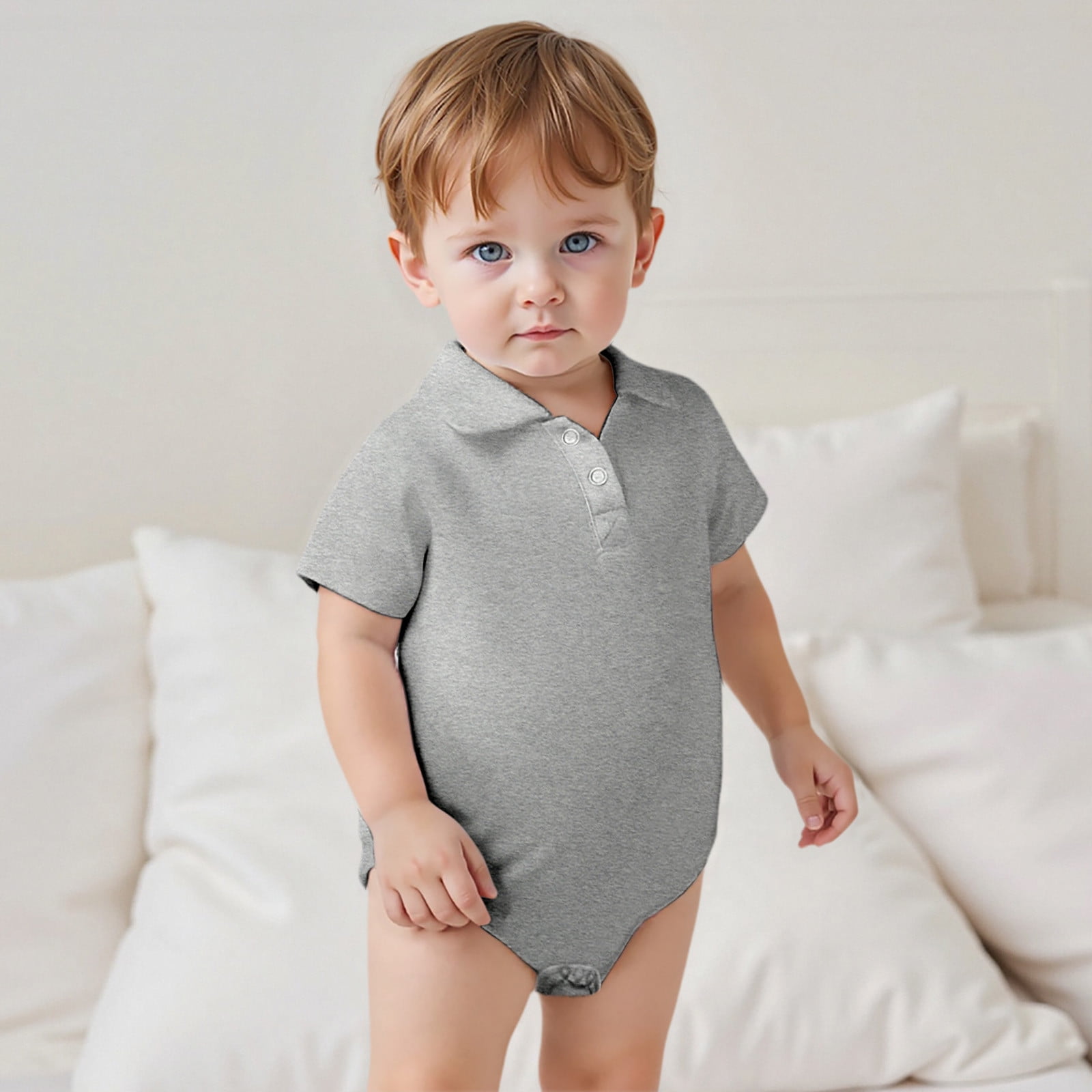 3PCS Baby Boy Clothes Baby Boys Gentleman Clothes Comfortable Polo Romper Pajamas Jumpsuit Baby Clothes 6 Months