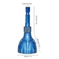 thumbnail image 3 of Herramienta Chaflán Externo para Eliminación Rebabas Triple Flauta Perno Roscado Dañado () Azul, 3 of 3