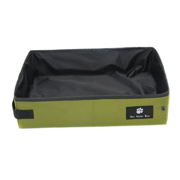 Caja de Arena para Portátil / Plegable de Tela Oxford / Sartén para Viajes Livianos - , S S verde Colco Bandeja para arena para gatos