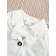 thumbnail image 5 of PureChapter Baby Boy Baptism Outfit - Adorable Long Sleeve Bodysuits with Pants and Hat 3-Piece for Christening,Gift, 5 of 9