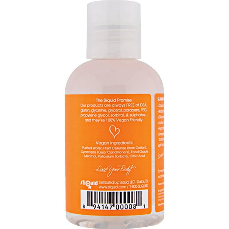 Sliquid Sizzle Natural Premium Water Based Warming + Cooling Lubricant,Water  Based,Gel - Walmart.com