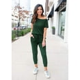 thumbnail image 3 of PRETTYGARDEN Jumpsuits for Women Summer Dressy Off Shoulder Romper Spring Vacation Travel Lounge Outfits Clothes, 3 of 5