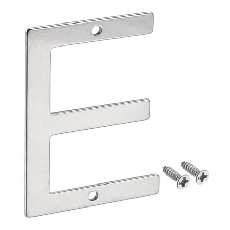 

Uxcell 2.76 Inch Stainless Steel House Letter E for Mailbox Hotel Address Door Sign