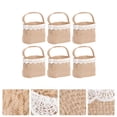 thumbnail image 3 of MasteelfCA 6 Pcs Sac de Fête de Mariage Élégant Beau Sac de Rangement pour Bonbons Pochette en Lin, 3 of 7