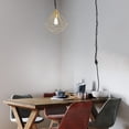 thumbnail image 2 of Kiven Plug in Pendant Light, Vintage Hanging Light Fixture with 15FT Plug in Cord, Iron Chain and On/Off Dimmer Switch E26 Socket, 2 of 7