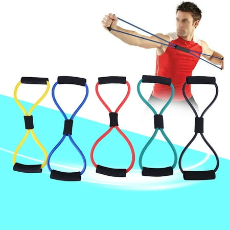 - Yosoo 5 Colors New Fashion Yoga Workout Resistance Training Bands Elastic Exercise Fitness Tube,Fitness Tube,Resistance Tubing