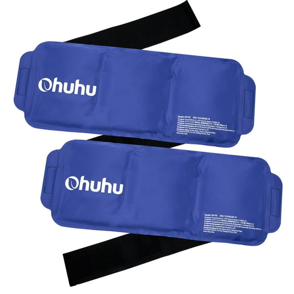 Paquete de Hielo Reutilizable Ohuhu 2 Unidades con Terapia Caliente y Fría de Gel