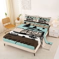 thumbnail image 2 of Erosebridal Teens Rustic RV Car Queen Sheet Sets 4 Pieces,Boys Girls Happy Camping Bed Set,Luxury Bedroom Decor, 2 of 5