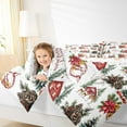 thumbnail image 4 of Homewish Cute Xma Reindeer Full Size Comforter Sets,Merry Christmas Bedding Comforter Set.Rustic Farmhouse Cabin Bedding Sets For Girl Boy,Super Cozy Room Decor Reversible,3 Pieces, 4 of 8