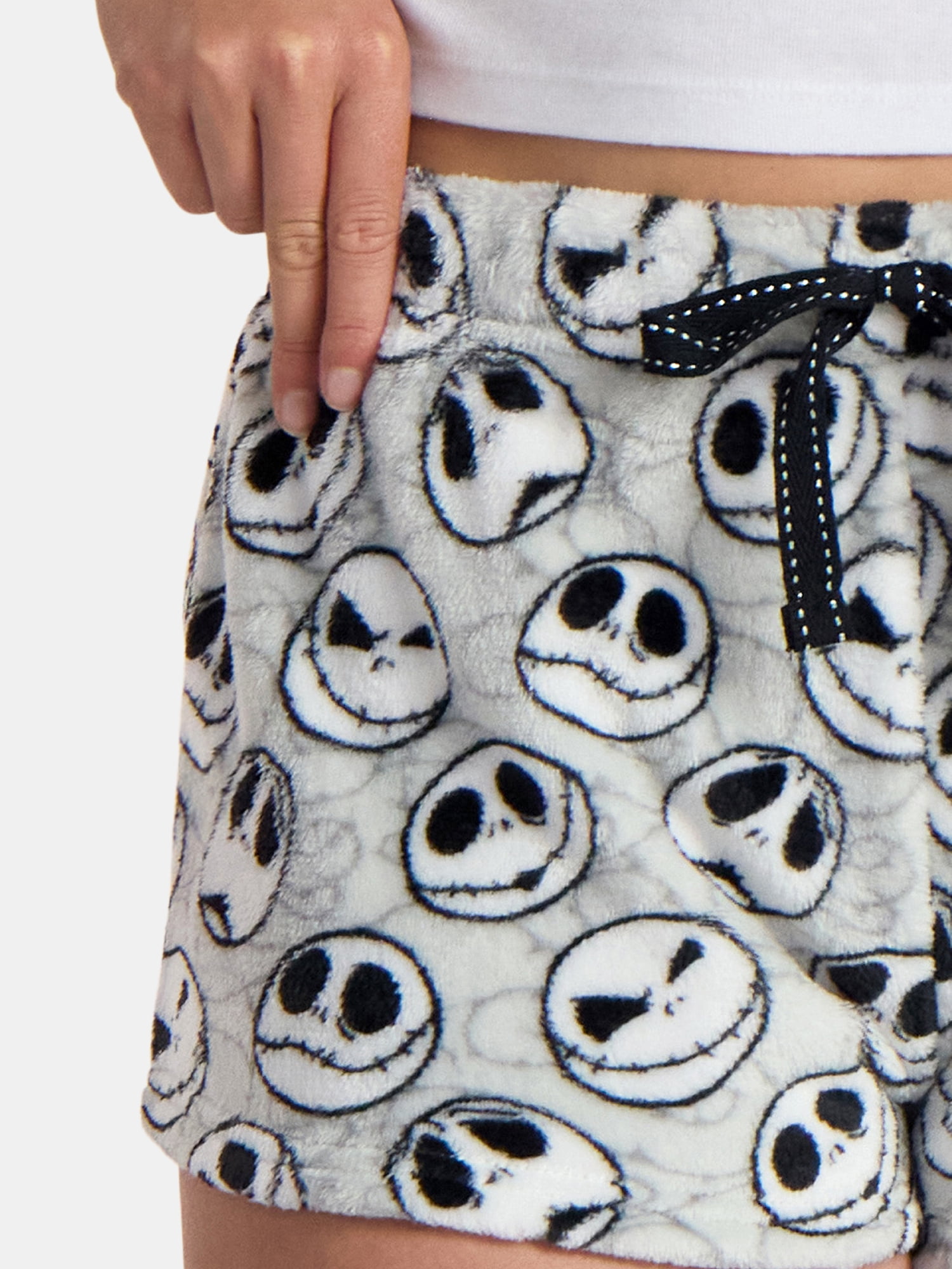 Disney Women's Nightmare Before Christmas Jack Skellington Minky Sleep Shorts, 2-Pack, Sizes XS-3X