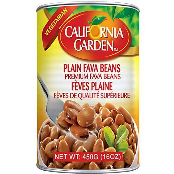 California Garden - Premium Fava Beans, Plain (6 Pack) 16oz x 6
