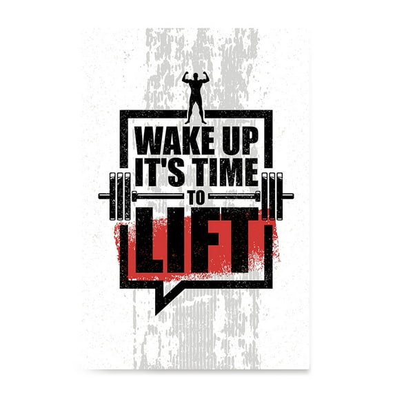 EzPosterPrints - Gym Inspiration Motivation Quotes - Poster Printing - Inspirational Motivational Wall Art Print for Home Office Decor - Wake Up - 32X48 inches