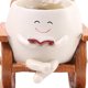 thumbnail image 3 of POTA Suculenta de resina creativa con orificio de drenaje Fun Sking Silla Flower Pot de flores, 3 of 7