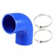 thumbnail image 1 of Manguera de silicona Unique Bargains Codo de 90 grados Azul ID 70mm, 1 of 6