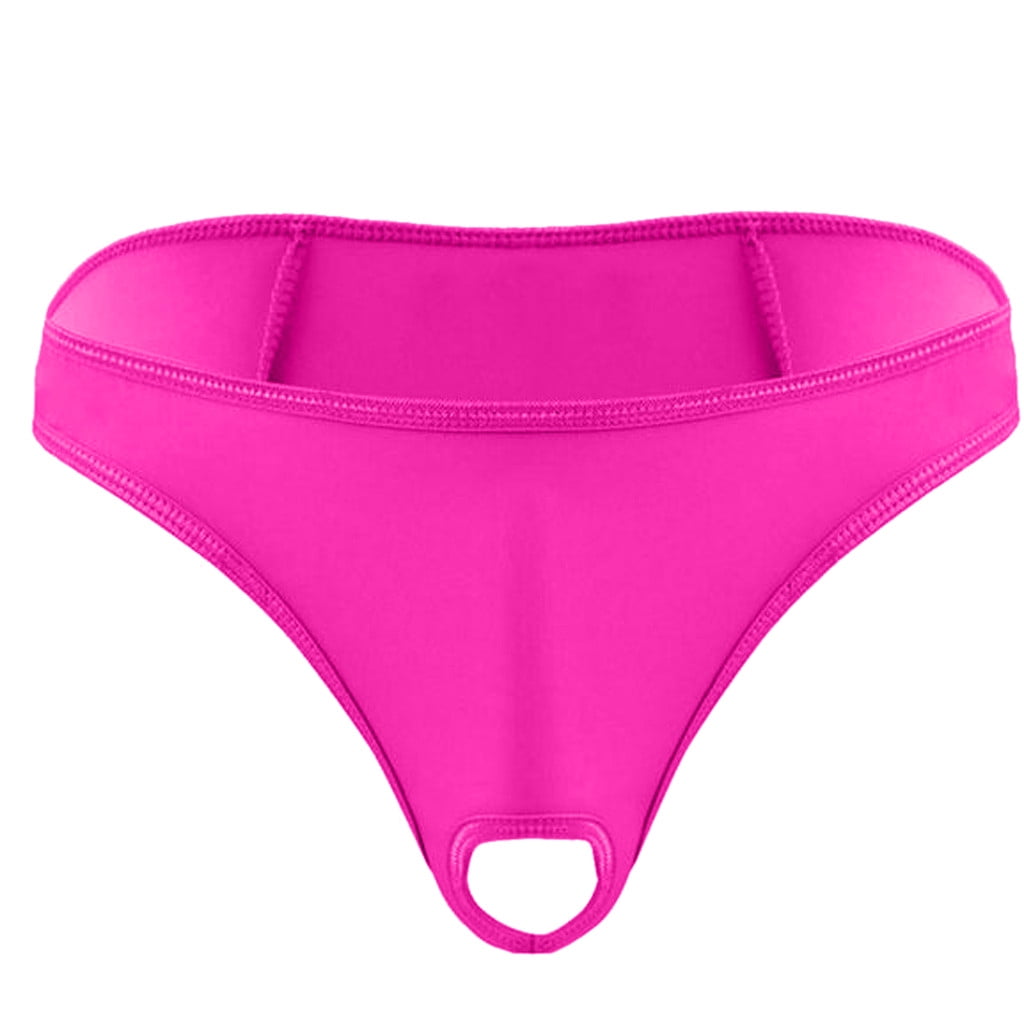 Buy Mens Lingerie Micro Thong Bikini Front Hole Underwear G-string ...