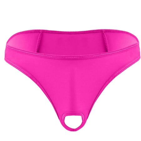

ForestYashe Intimates Mens Lingerie Micro Thong Bikini Front Hole Underwear G-string Underpants