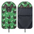 thumbnail image 6 of Uourmeti Front Seat Cover Machine Washable Microfiber, Compatible with Car Truck Seat, for Cars Trucks SUVs, French Bulldog Bone Theme, 6 of 7