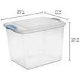 thumbnail image 2 of Sterilite 26L Latch Box- Aqua, 2 of 3