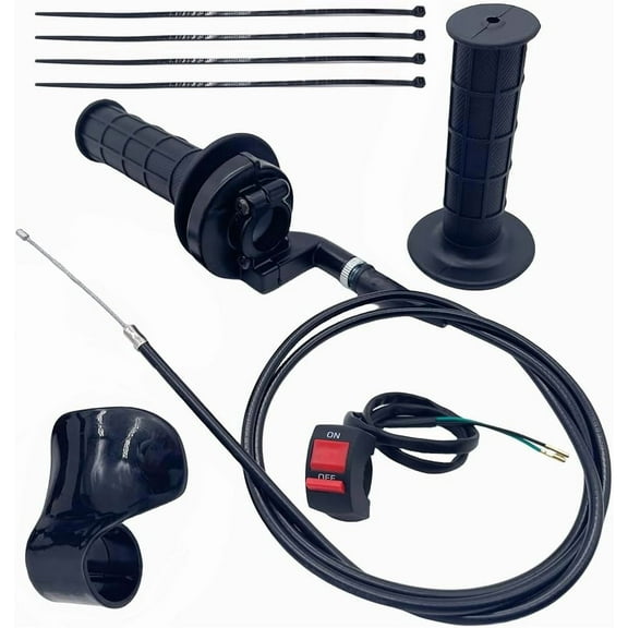 New Sets Mini Bike 22mm Twist Throttle Accelerator Handle Grips Assembly fits for Most of 50cc 90cc, 110cc 125cc 140cc 150cc 200cc & 250cc Baja Motovox Dirt Pocket Bike