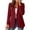 Red, variant on Edvintorg Blazers for Women Long Sleeve Business Casual Suit Jacket Solid Color Open Front Blazer Womens Clothing Hot Pink S-2XL