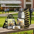 thumbnail image 2 of ZUXONGSY Tractor Print 3 Piece Clear Backpack Set, See Through Bookbag for Kids with Mesh Side Pockets, Lunch Box & Pencil Pouch, 2 of 5