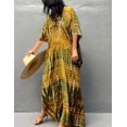 thumbnail image 3 of Robe de Plage à Imprimé pour Femmes à Manches Courtes, Grande Taille, Couvre-Maillot, 3 of 4