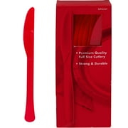 Red, Big Party Pack, Mid Weight Knives, 100 Per Pack